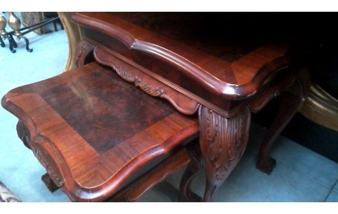 CREDENCE SET RONCE D'ACAJOU LOUPE D'ORME