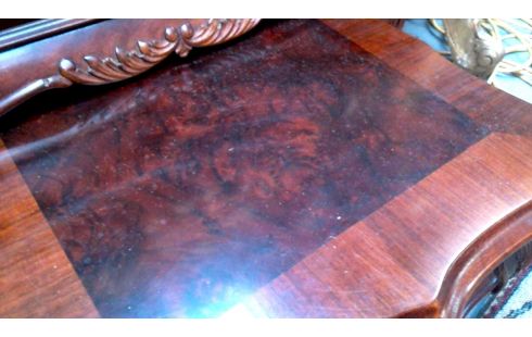 CREDENCE SET RONCE D'ACAJOU LOUPE D'ORME