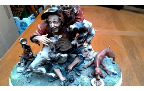 STATUE CAPO DI MONTE MANN MET PORZELLAN