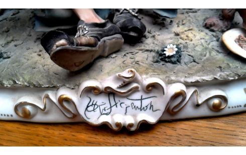 STATUE CAPO DI MONTE MANN MET PORZELLAN