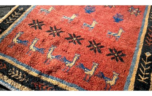 TEPPICH HANDGEKNÖPFT ORANGE