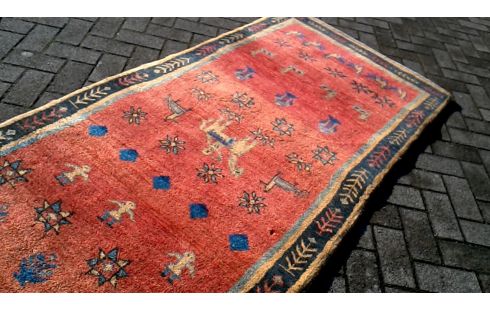 TEPPICH HANDGEKNÖPFT ORANGE