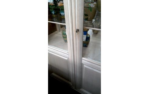 VITRINEKAST CERUSE 2 DEUREN GESLEPEN GLAS