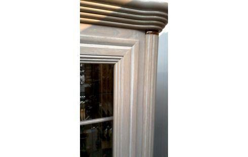 VITRINEKAST CERUSE 2 DEUREN GESLEPEN GLAS