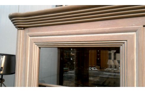 VITRINEKAST CERUSE 2 DEUREN GESLEPEN GLAS