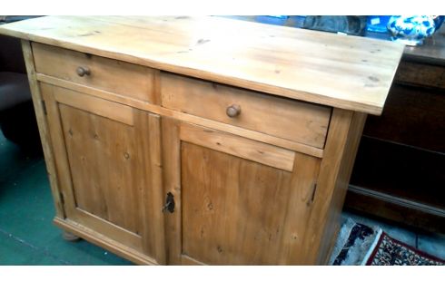 CAISSON PIN ANCIEN 2 PORTES / 2 TIROIRS