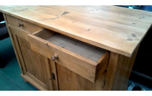 CAISSON PIN ANCIEN 2 PORTES / 2 TIROIRS