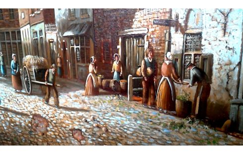 SCHILDERIJ KADER VERGULD GESIGNEERD BEEKOUT