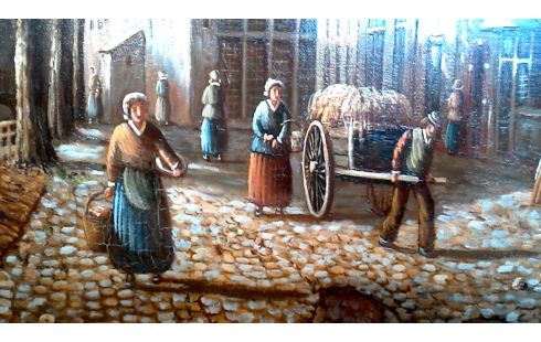 SCHILDERIJ KADER VERGULD GESIGNEERD BEEKOUT