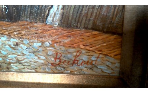 SCHILDERIJ KADER VERGULD GESIGNEERD BEEKOUT