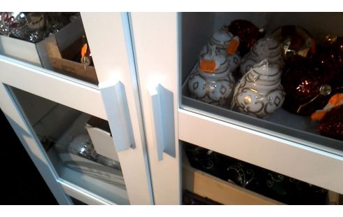 VITRINEKAST WIT IKEA BRIMNES 2 DEUREN PER STUK