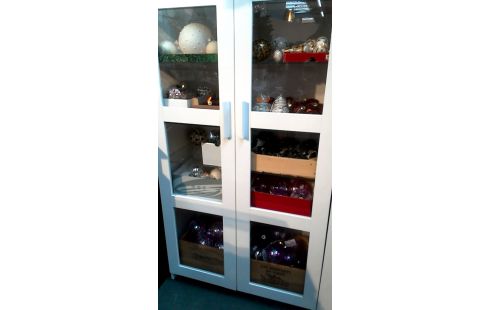 VITRINEKAST WIT IKEA BRIMNES 2 DEUREN PER STUK