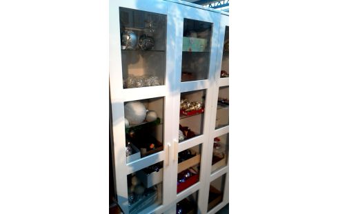 VITRINEKAST WIT IKEA BRIMNES 2 DEUREN PER STUK