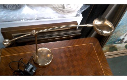 LAMPE DE BUREAU, , HALOGENE LAITON VINTAGE