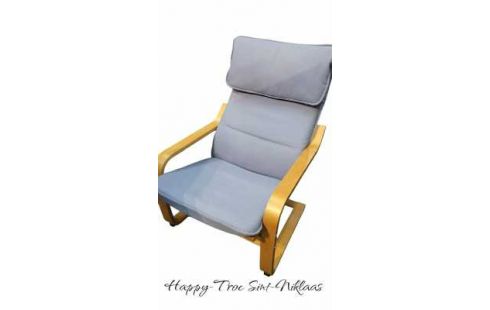 SILLA IKEA, , MADERA AZUL TEJIDO