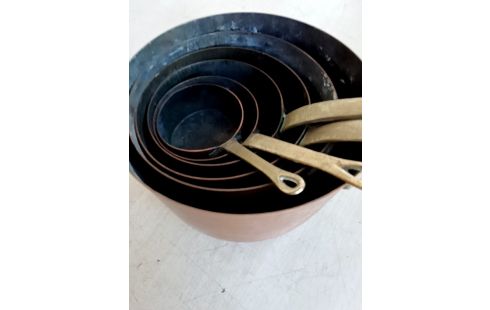 CASSEROLE CUIVRE LOT DECO