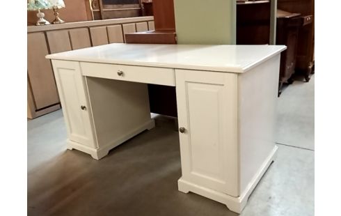 BUREAU IKEA BLANC 2 PORTES  1 TIROIR