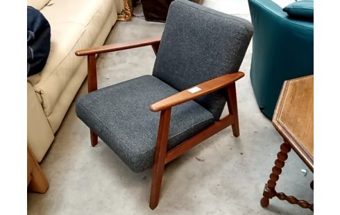 FAUTEUIL ikea tissu gris style scandinave