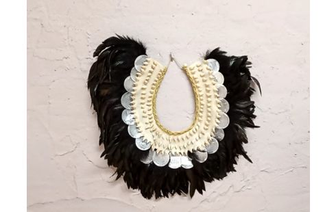 COLLIER BIJOUX DECORATIF PLUME