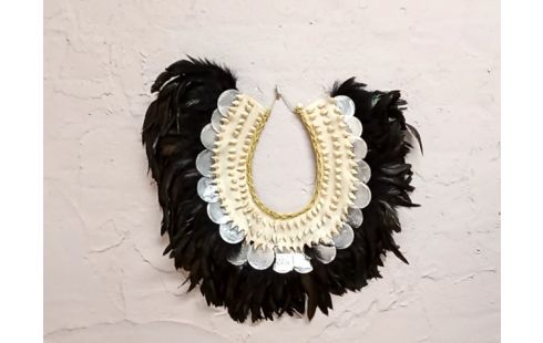 COLLIER BIJOUX DECORATIF PLUME