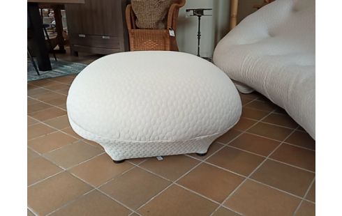 CANAPE PLOUM LIGNE ROSET + POUF TISSU BEIGE