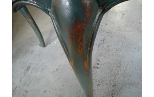 TABLE ROBNDE CHENE BICOLORE ALLONGES INTERGREES