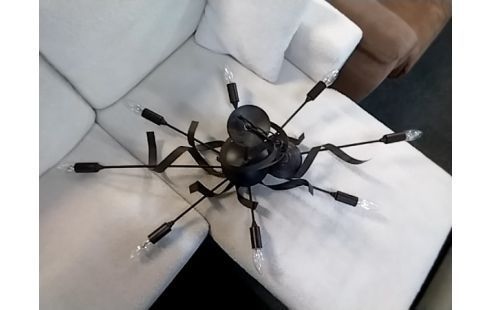 LUSTRE 8 BRANCHES METAL