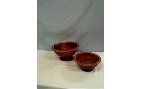 SCHALE HANDARBEIT HOLZ 2ER-SET AFRIKANSICH