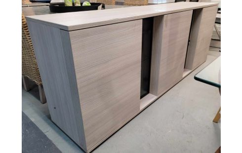 DRESSOIR 3 + 2 PORTES BOIS GRISE