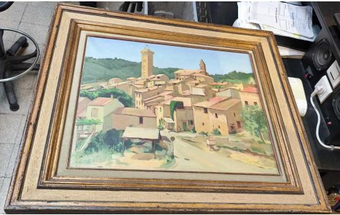 HUILE SUR TOILE PAYSAGE FRANCAIS