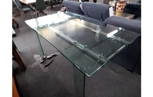 TABLE VERRE 2 ALLONGES
