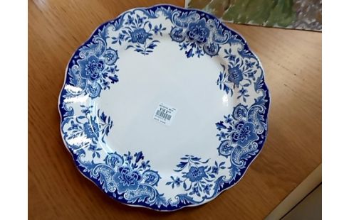 ASSIETTE DECO BLEUE BOCH