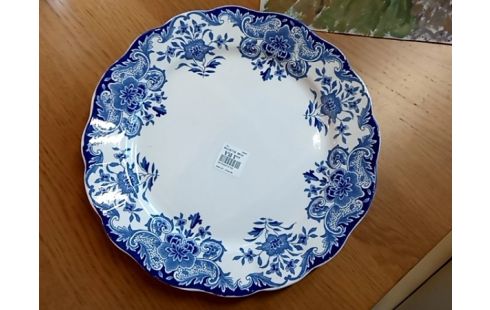 ASSIETTE DECO BLEUE BOCH