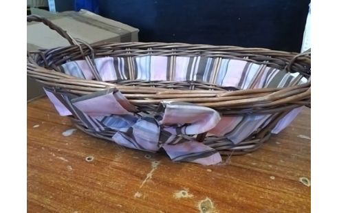 PANIER OSIER AVEC TISSU