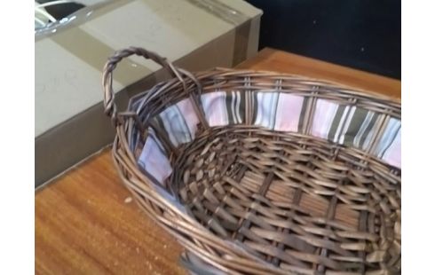 PANIER OSIER AVEC TISSU