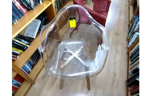 FAUTEUIL Chaise transparent 1 pied collé