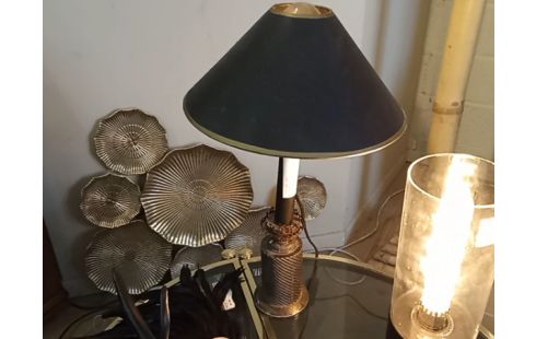 LAMPE QUINQUET NOIRE