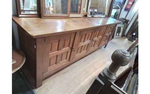 MEUBLE CHENE BRUTALISTE