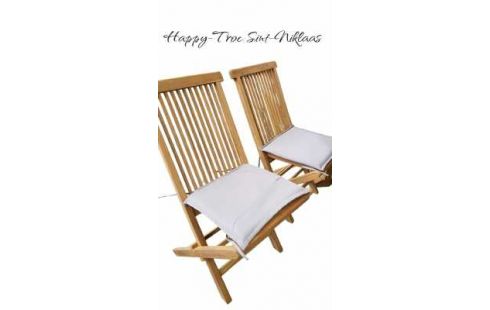 SALON DE JARDIN OVALE TECK, , 6 CHAISES
