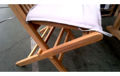 SALON DE JARDIN RECTANGULAIRE TECK, , 6 CHAISES SET