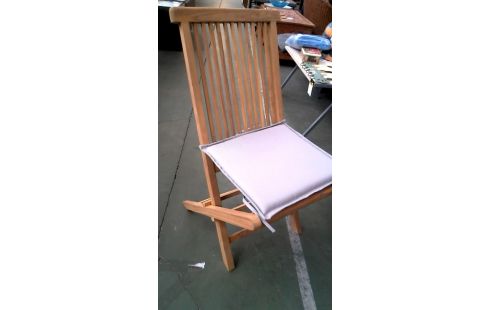 6 CHAISES DE JARDIN TECK SET