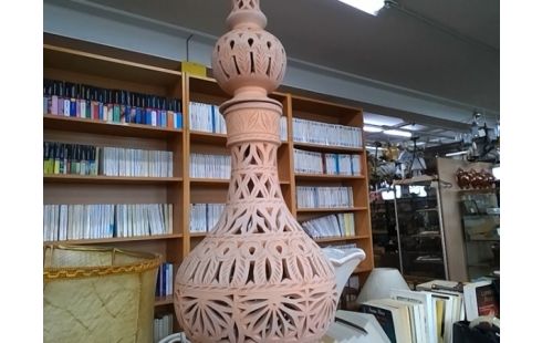 LAMPE TERRE CUITE STYLE MAROCAINE