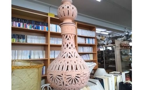 LAMPE TERRE CUITE STYLE MAROCAINE
