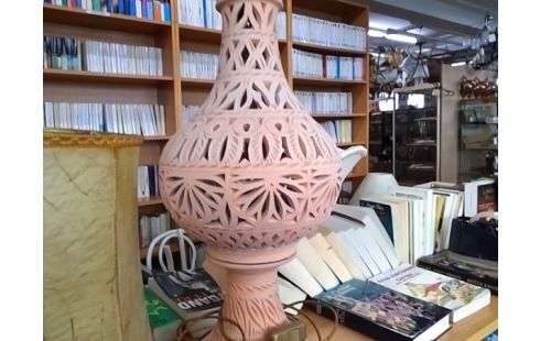 LAMPE TERRE CUITE STYLE MAROCAINE
