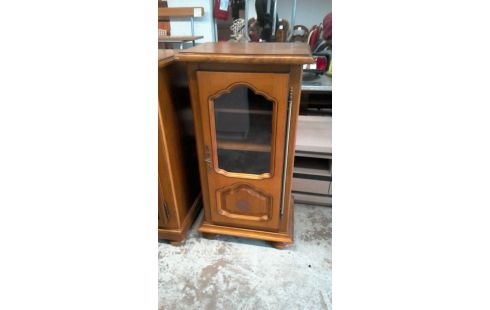 MEUBLE D'APPOINT 1 PORTE  VITREE