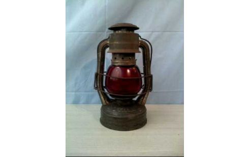 PETROLEUMLAMPE <ROYALUX> GLAS ROT