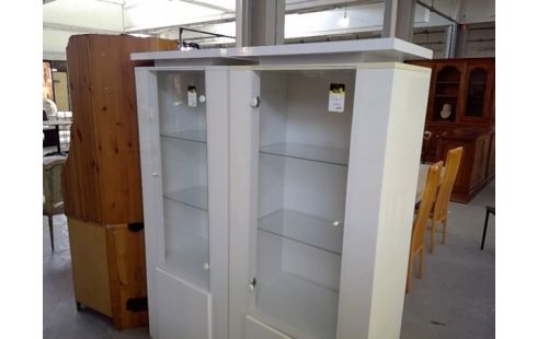 VITRINE MODERNE LAQUEE BLANC