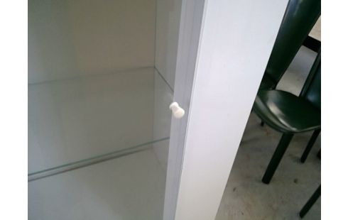 VITRINE MODERNE LAQUEE BLANC