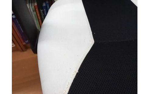 FAUTEUIL DE BUREAU NOIR ET BLANC (QLQS GRIFFURES)