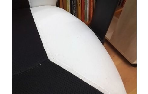 FAUTEUIL DE BUREAU NOIR ET BLANC (QLQS GRIFFURES)